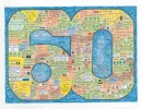 Birthday LifeMap in the shape of the number 60